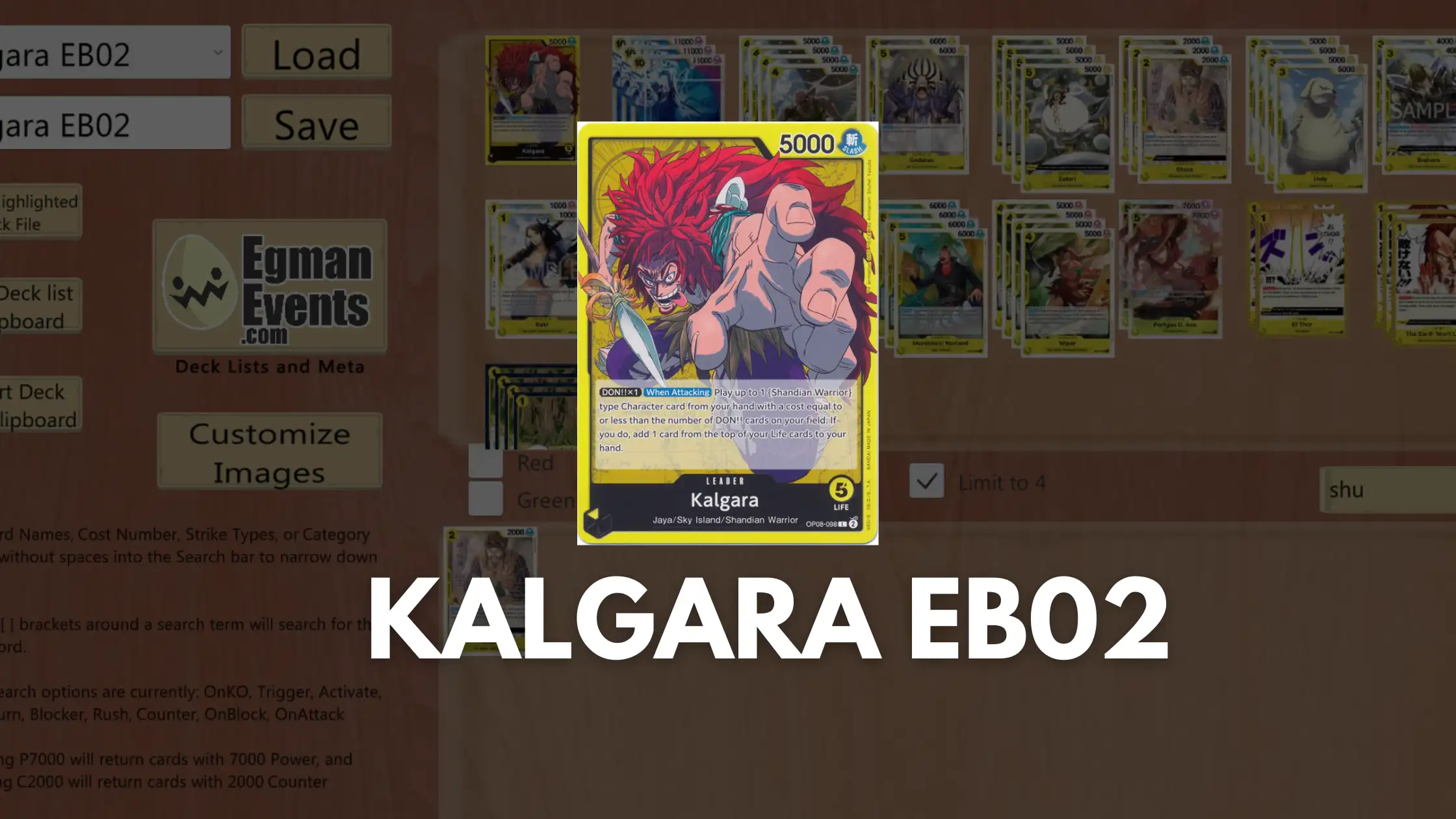 [ OP10.5 ] Kalgara para EB02: Agro como ningún otro ?
